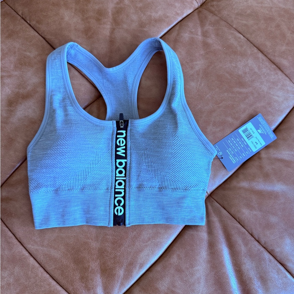 New Balance Slate Grey Sports Bra